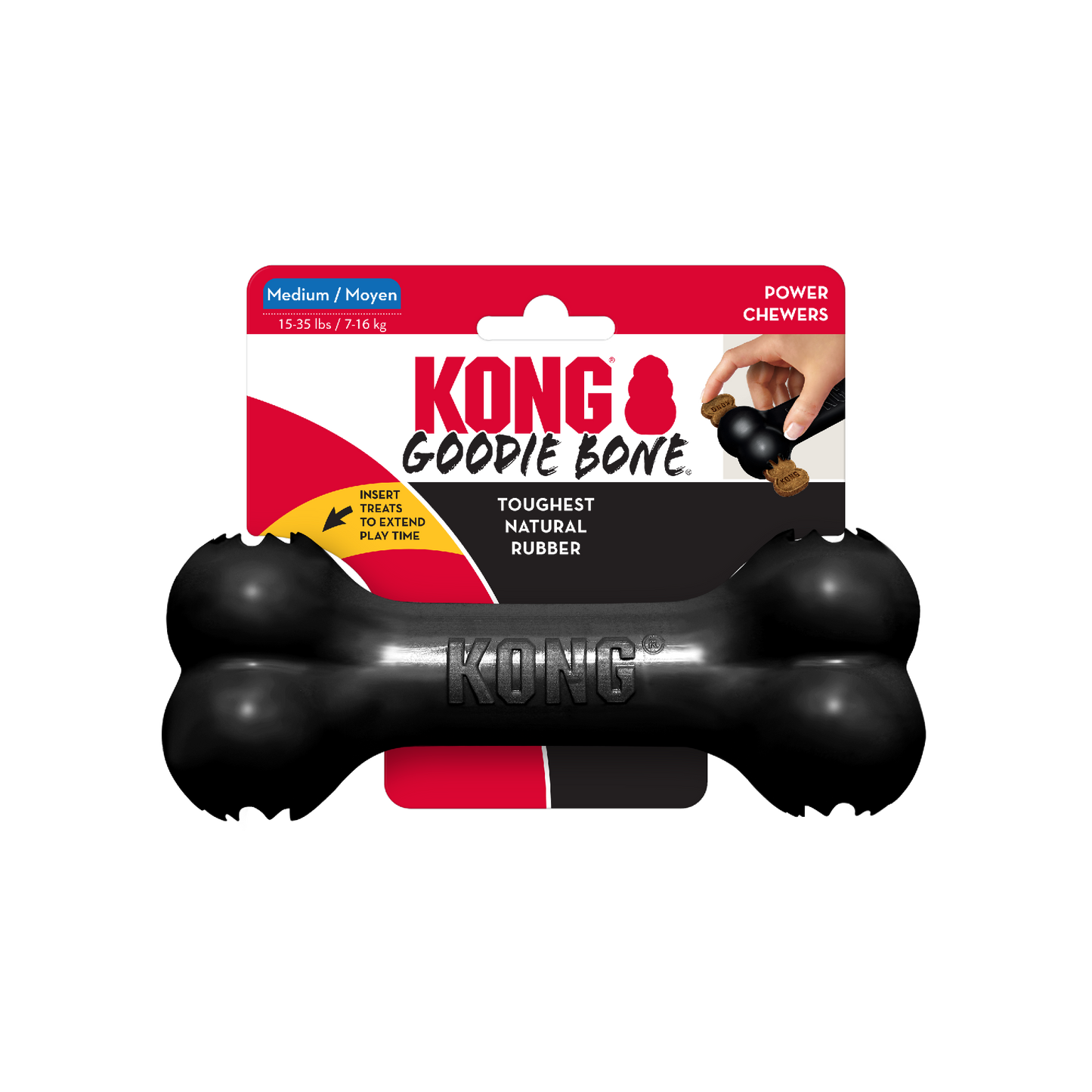 KONG PUP GOODIE BONE WROPE XS