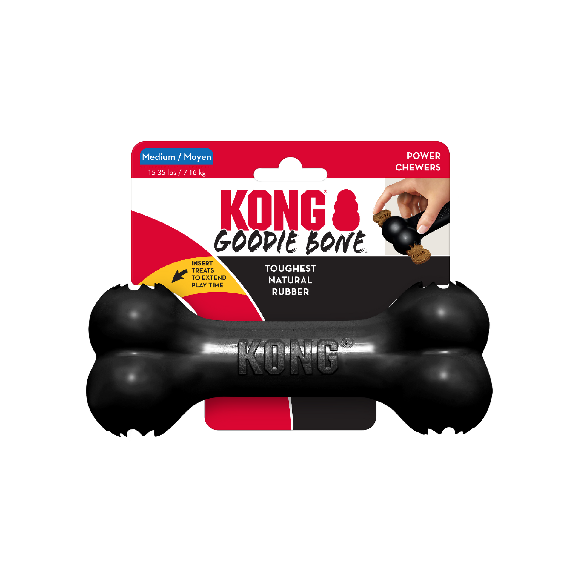 KONG PUP GOODIE BONE WROPE XS