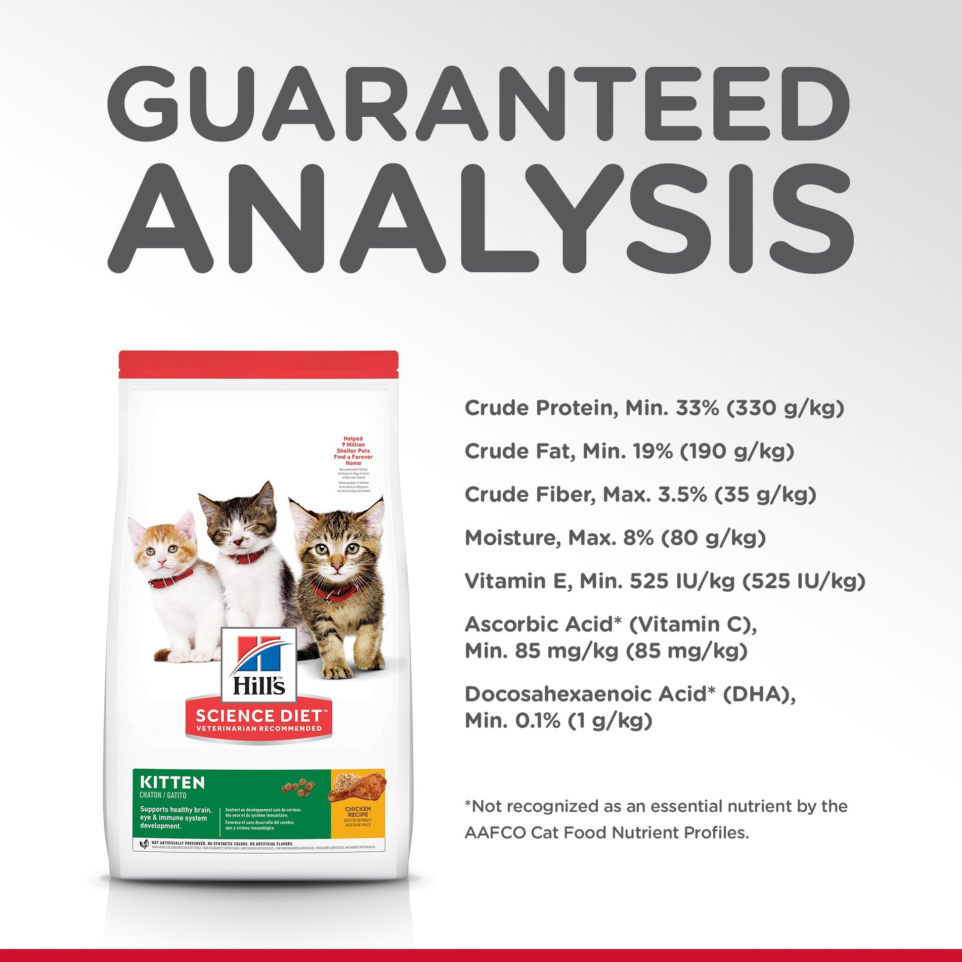 HILL'S SCIENCE DIET KITTEN DRY CAT FOOD 4KG