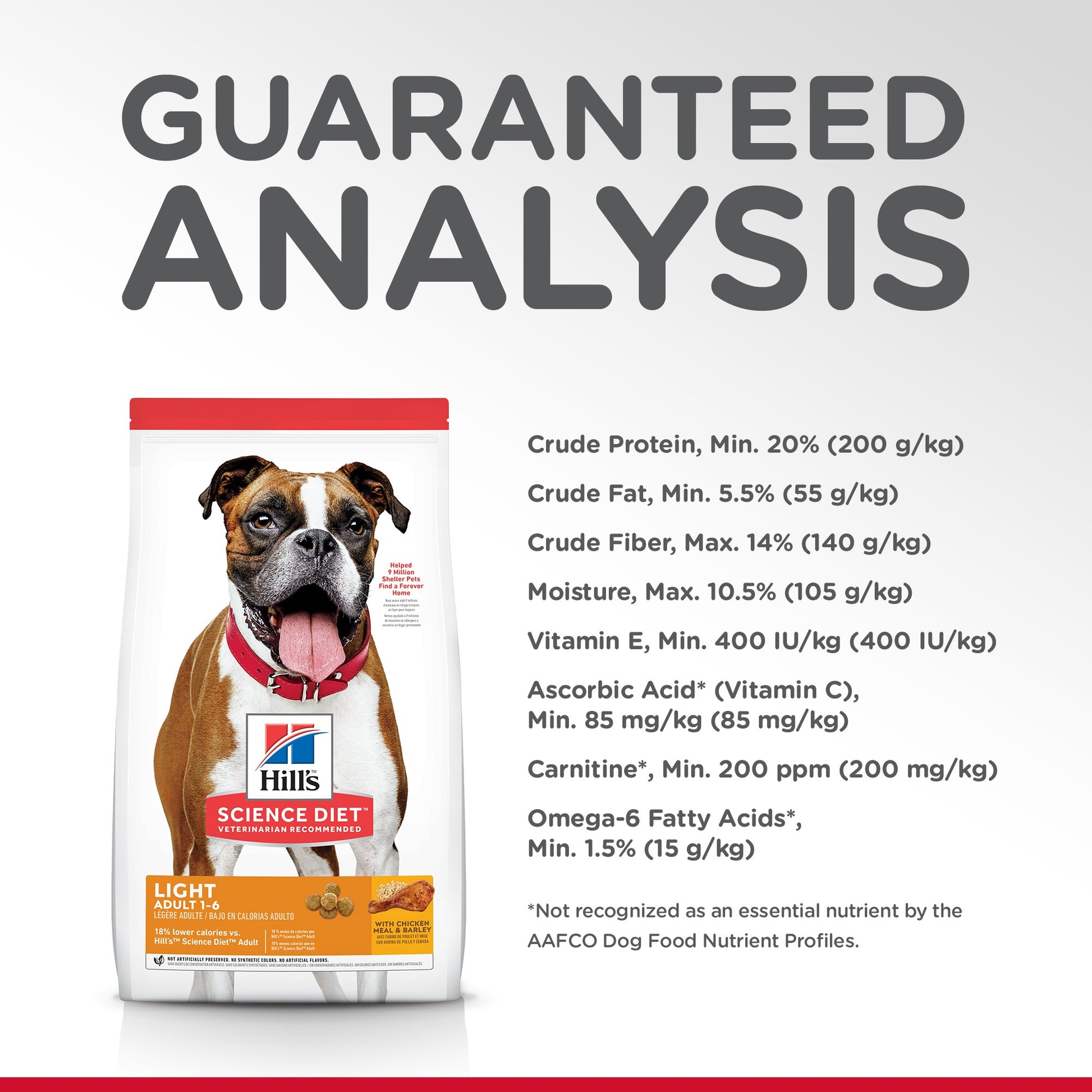 HILL'S SCIENCE DIET LIGHT ADULT DRY DOG FOOD 12KG