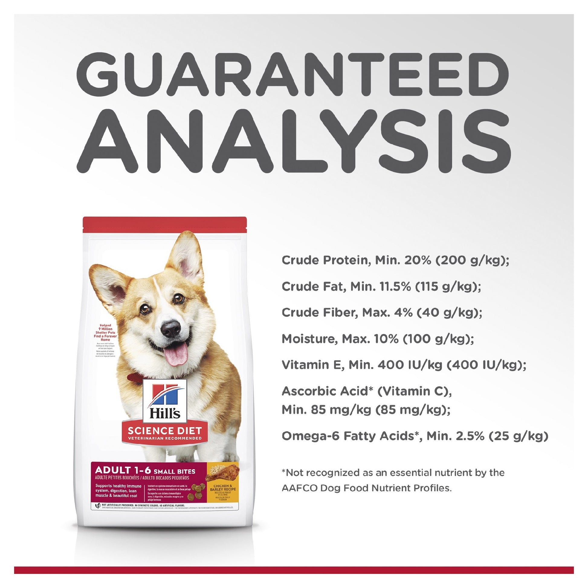 HILL'S SCIENCE DIET ADULT SMALL BITES DRY DOG FOOD 6.8KG