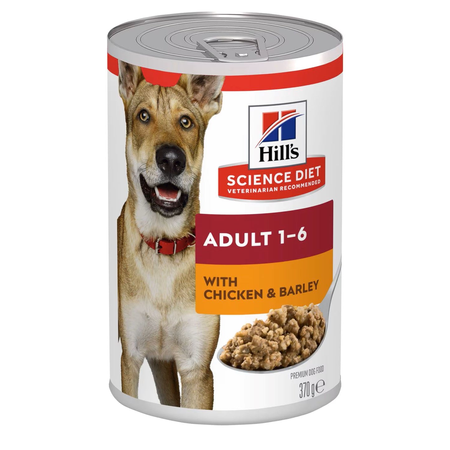 Pack of HILL'S SCIENCE DIET ADULT CHICKEN & BARLEY ENTREE 370G X 12