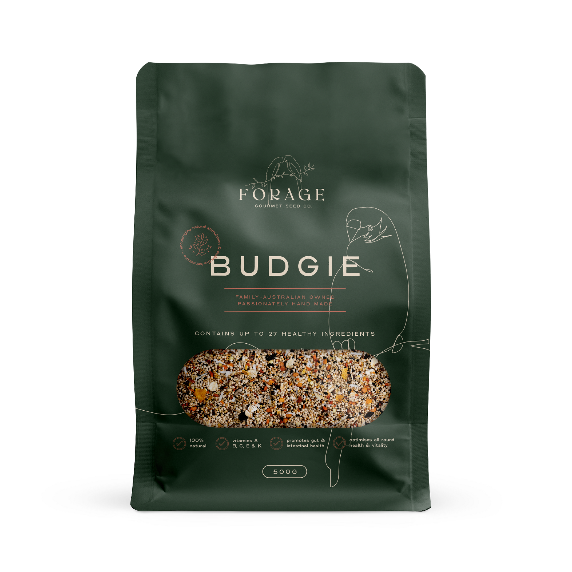 FORAGE BUDGIE 500G