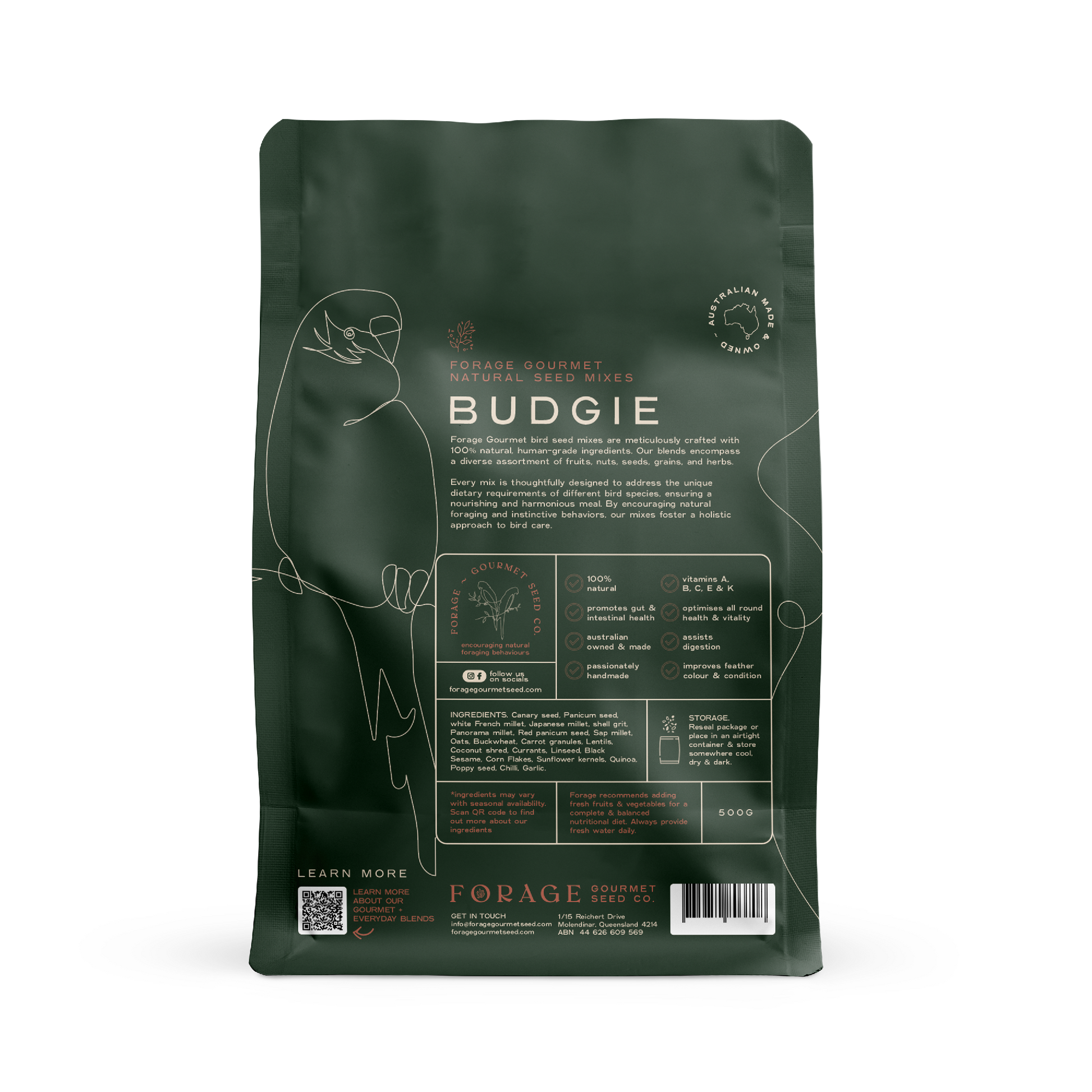 FORAGE BUDGIE 500G