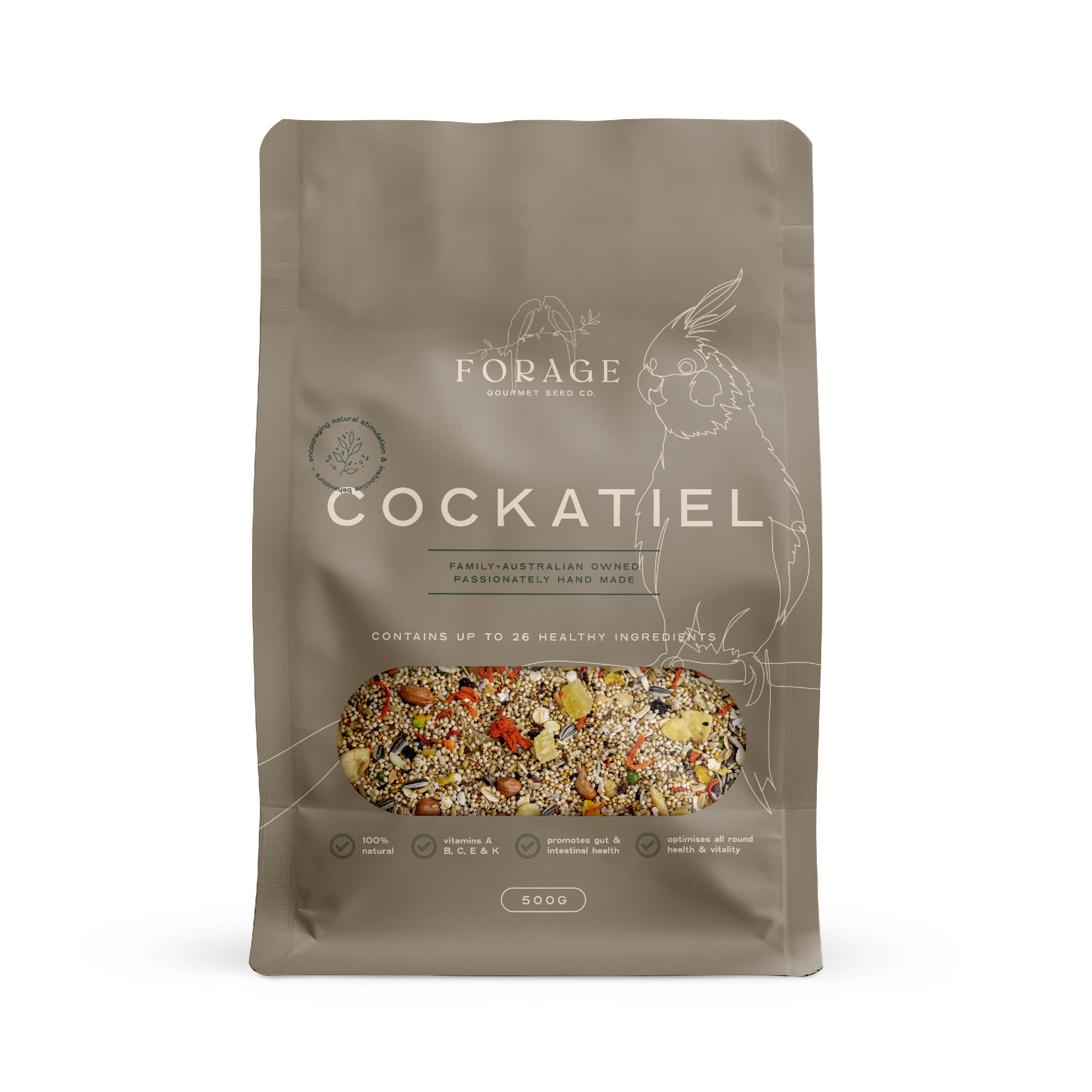 FORAGE COCKATIEL 500G