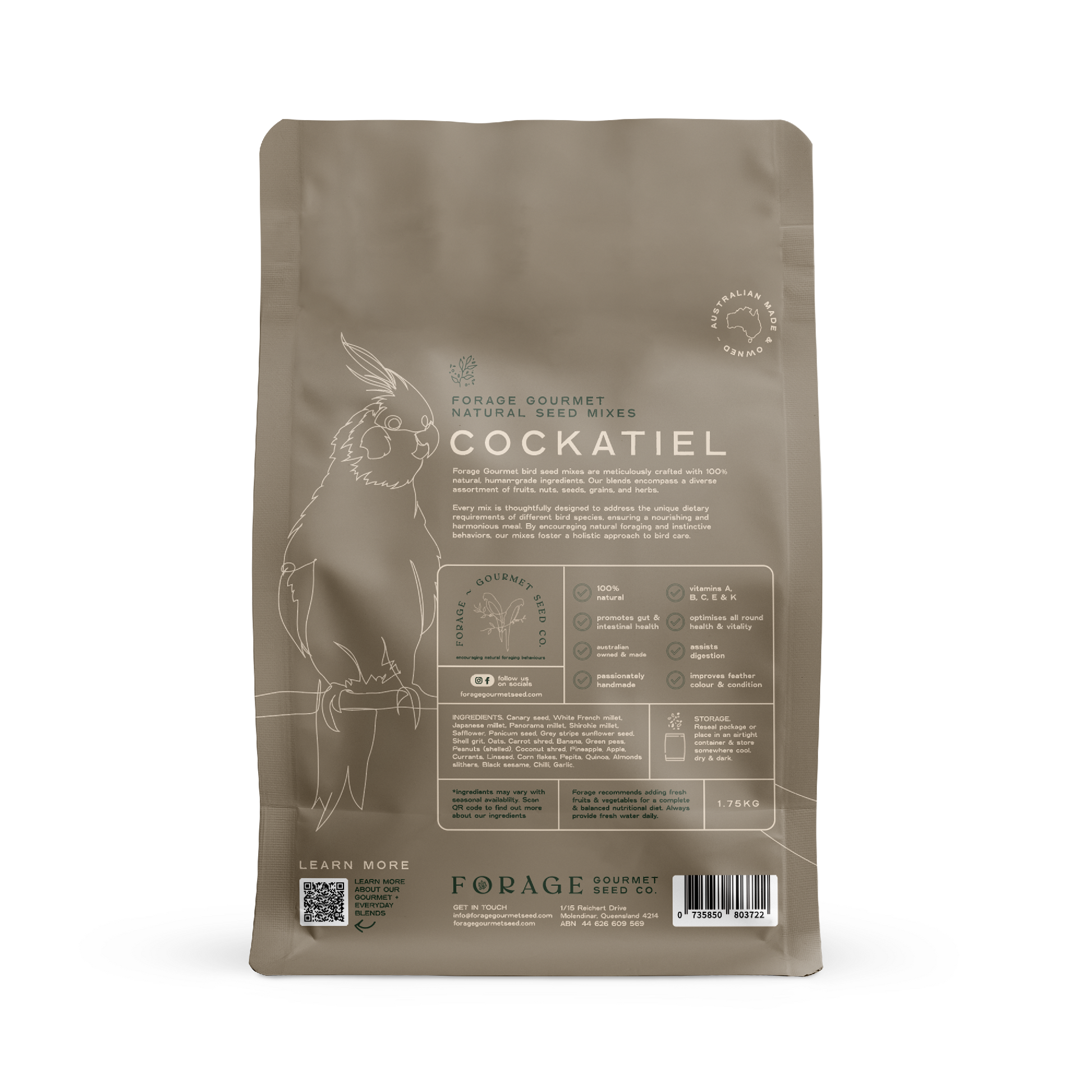 FORAGE COCKATIEL 1.75KG