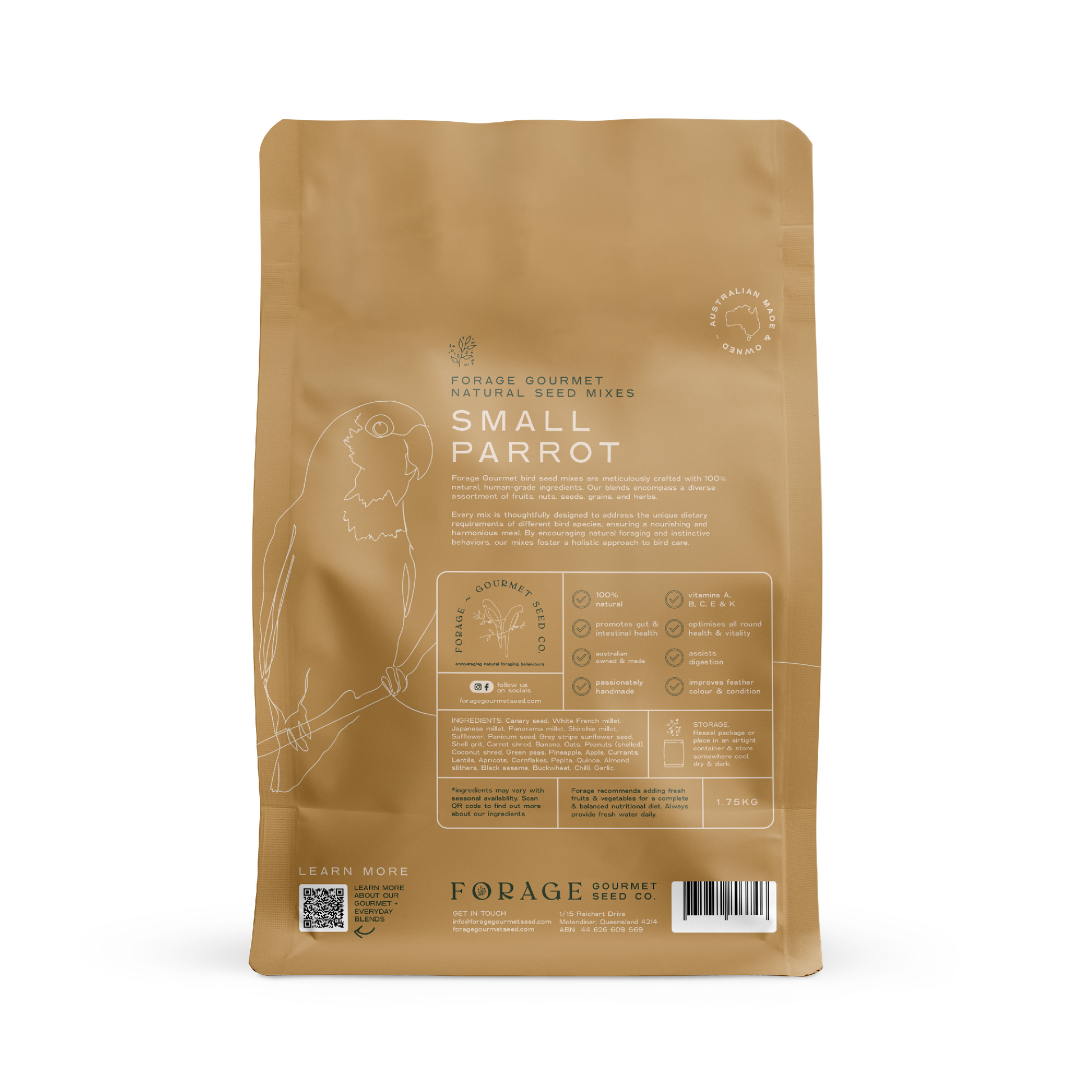 FORAGE SMALL PARROT 1.75KG