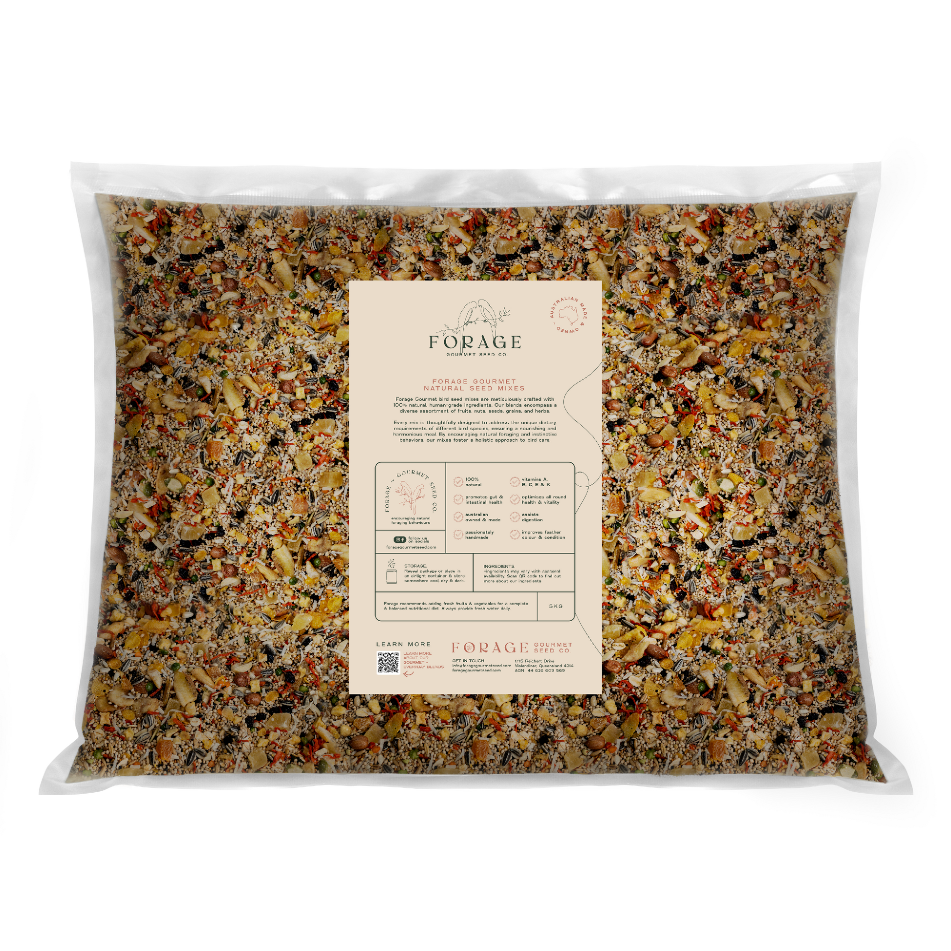 FORAGE CONURE & QUAKER 5KG