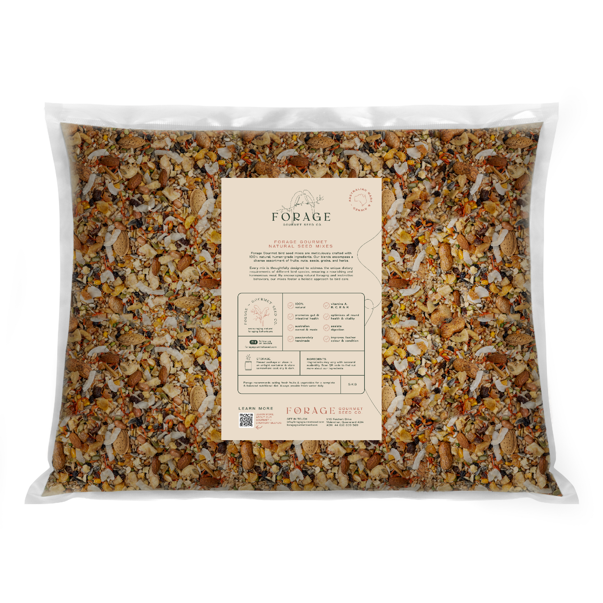 FORAGE MACAW & AFRICAN GREY 5KG