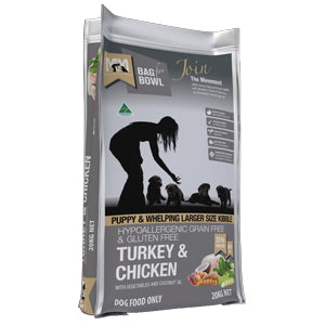 MEALS FOR MUTTS PUPPY LG GRAIN FREE TURKEY CHICKEN 20KG