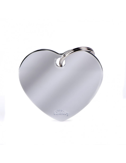 MY FAMILY BASIC HEART LGE CHROME