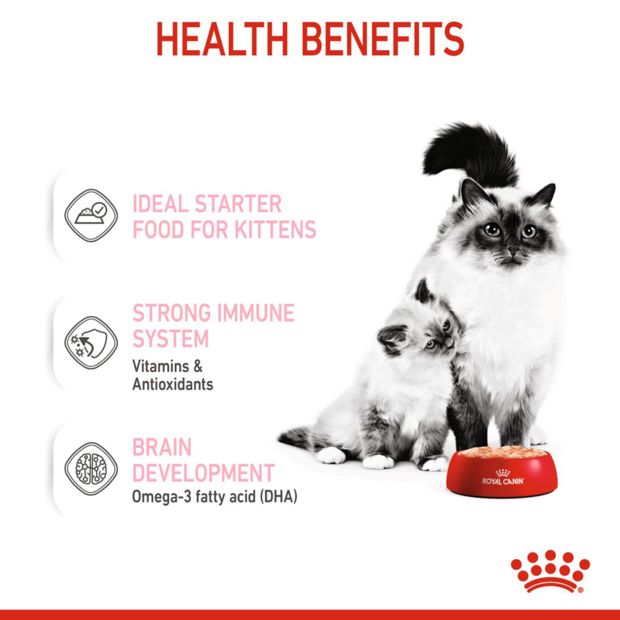 ROYAL CANIN CAT WET MOTHER & BABY CAT (KITTEN) CAN 195gX12 PACK SLAB