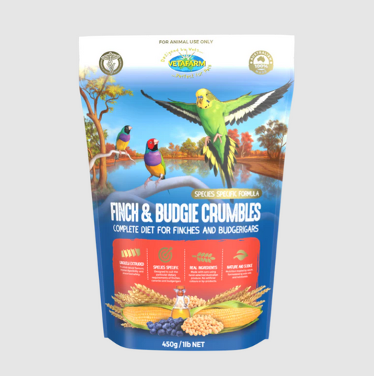 VF FINCH & BUDGIE CRUMBLES 450G