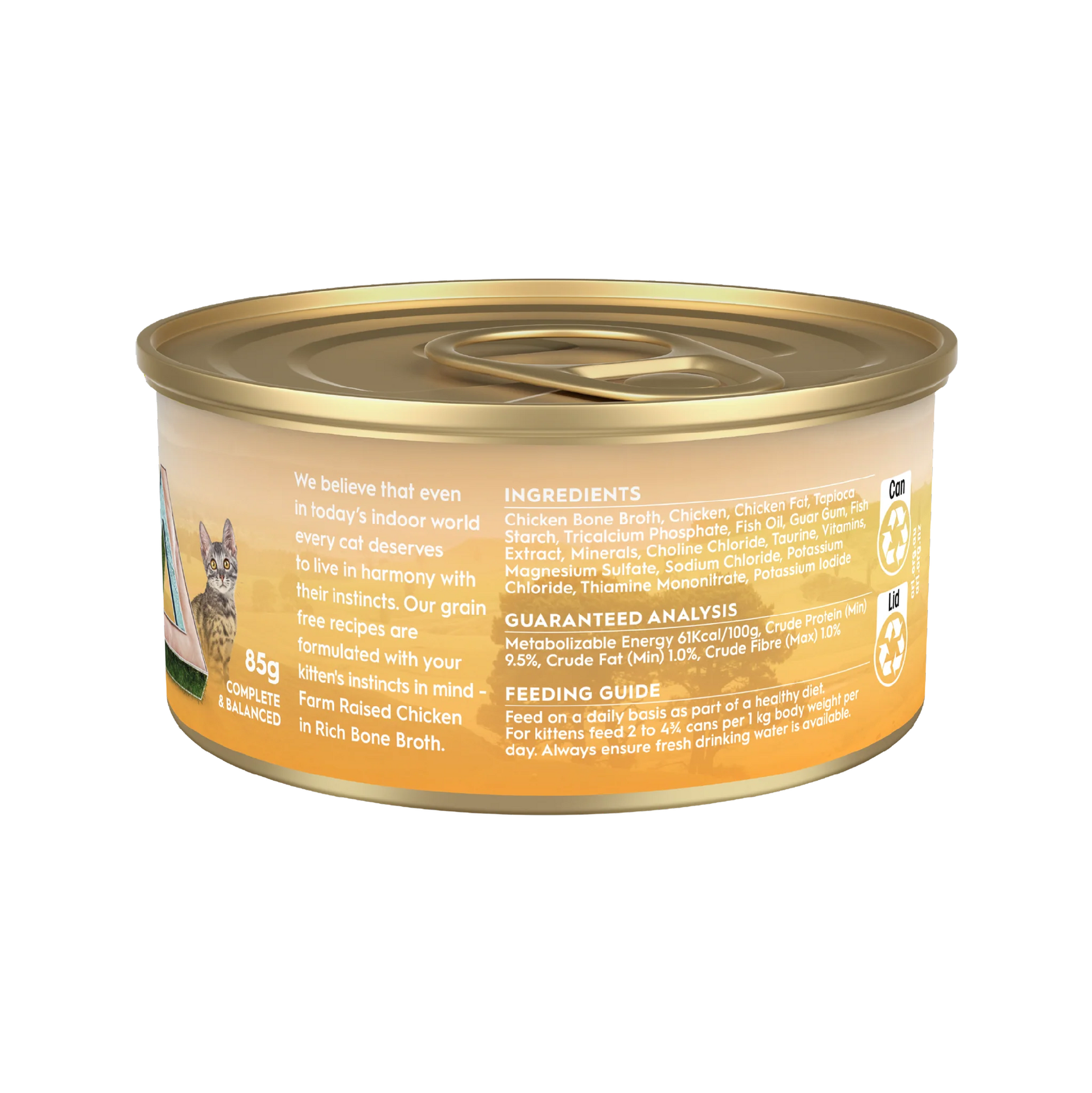 TRILOGY BONE BROTH KITTEN CHICKEN 85G