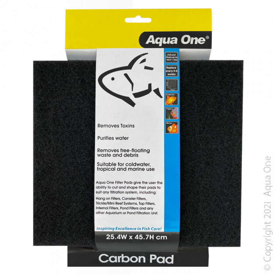 AQUA ONE CARBON PAD SELF CUT FILTER PAD