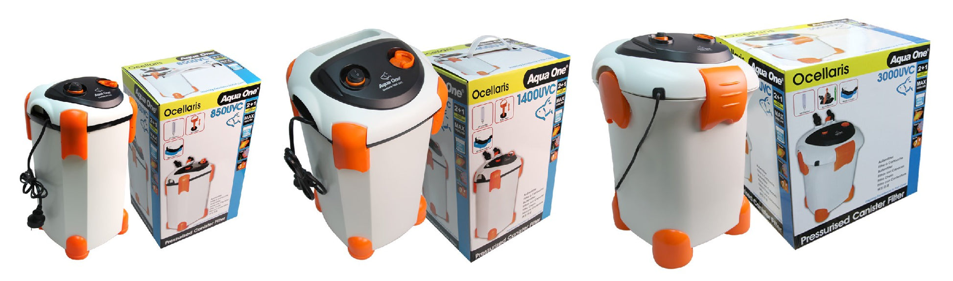 AQUA ONE 850 UVC OCELLARIS CANISTER FILTER 850L/HR