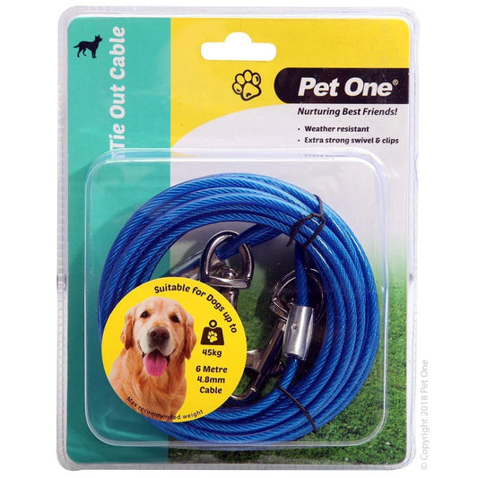 PO TIE OUT CABLE 6M 4.8MM UP TO 45KG