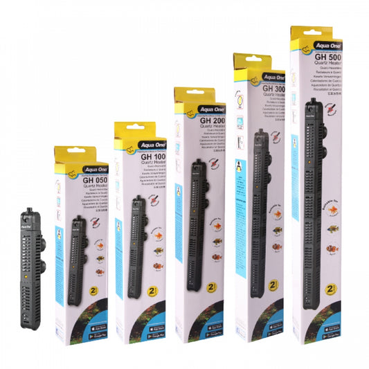AQUA ONE HEATER GH QUARTZ 500W