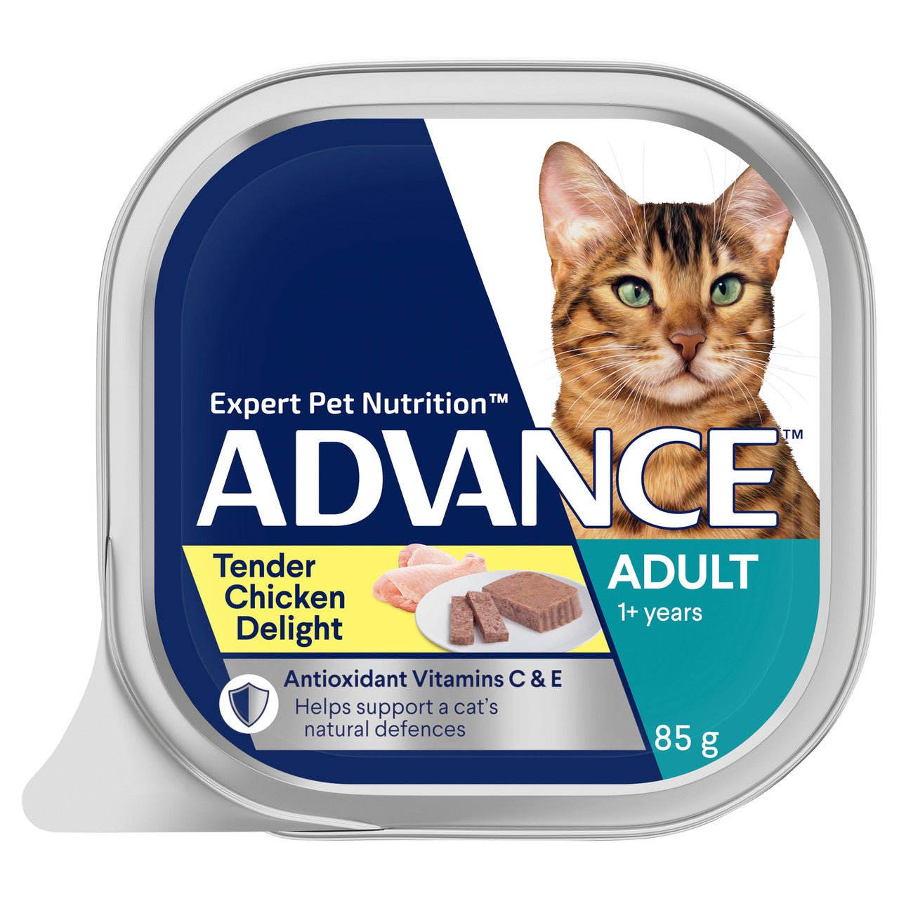 Pack of ADVANCE CAT WET KIT TND CHIC 85G X 7