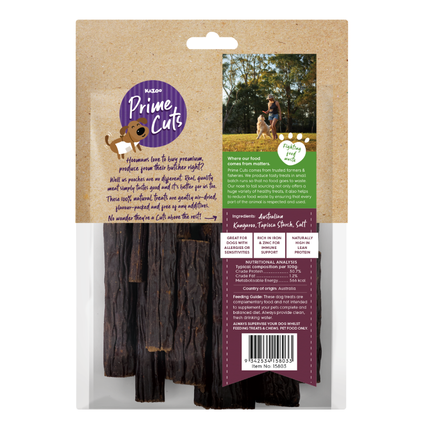 KAZOO PRIME CUTS KANGAROO SAUSAGE BITES 200G