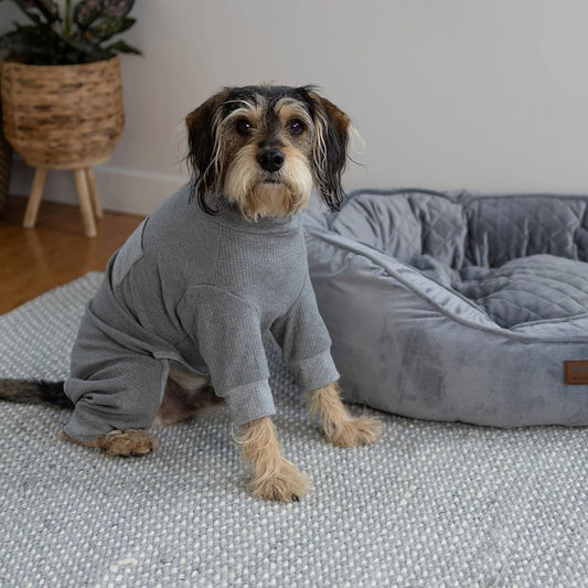KAZOO COAT LONG JOHN PYJAMAS GREY 46CM