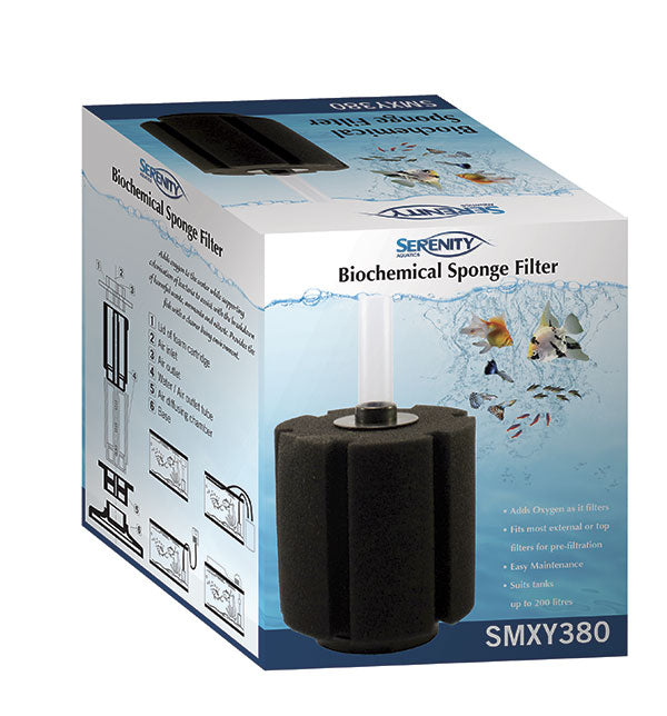 SERENITY SMXY380 BIOCHEMICAL SPONGE FILTER