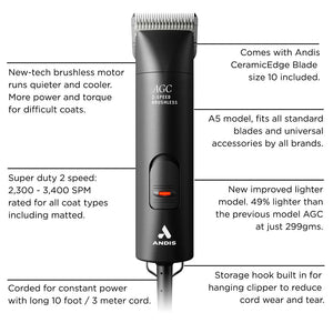 ANDIS CLIPPER AGCB 2 SPEED 