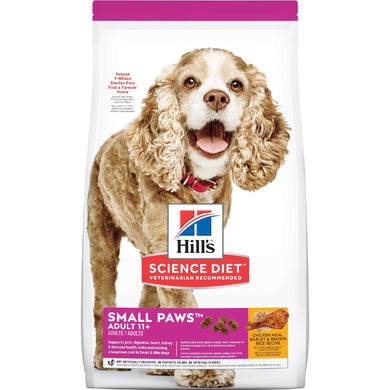 HILL'S SCIENCE DIET SMALL PAWS SENIOR ADULT 11+ DRY DOG FOOD 2.04KG