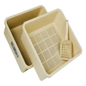 CATMATE LITTER TRAY SIEVE BEIGE 3PCE