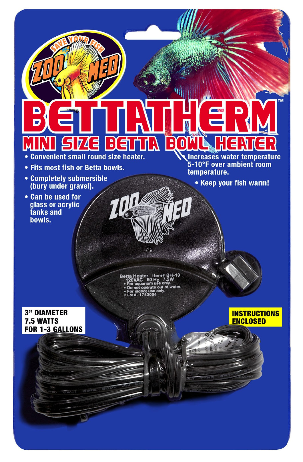 ZOO MED BETTATHERM MINI BETTA HEATER