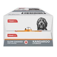 Pack Of PRIME100 SPD SLOW COOKED KANGAROO & PUMKIN 354G
