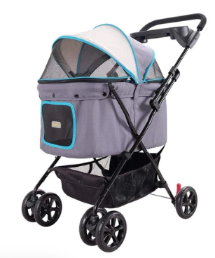 IBIYAYA STROLLER PET BUGGY UP TO 20KG GREY