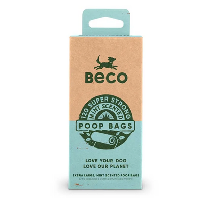 BECO POOP BAGS MINT SCENT LEAK PROOF 120PK