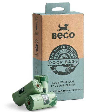 BECO POOP BAGS MINT SCENT LEAK PROOF 270PK