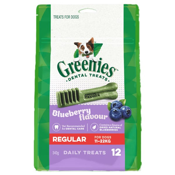 GREENIES BLUEBERRY REGULAR 340G