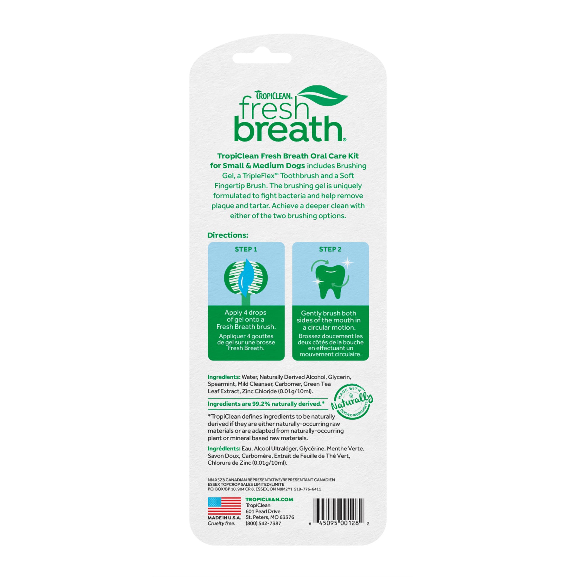 TROPICLEAN ORAL CARE KIT SM