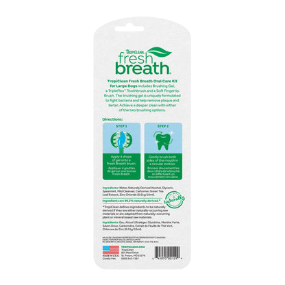 TROPICLEAN ORAL CARE KIT MED/LGE