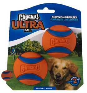 CHUCKIT ULTRA BALLS MED 2PK