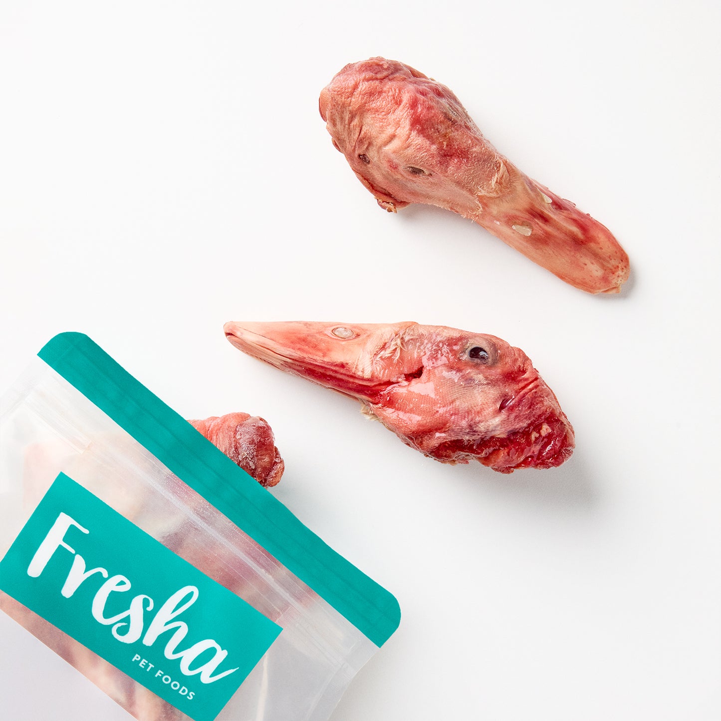 FRESHA DUCK HEADS 4PCK
