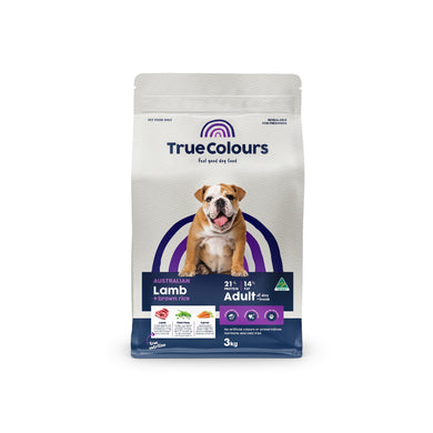 TRUE COLOURS ADULT LAMB & BROWN RICE 3KG