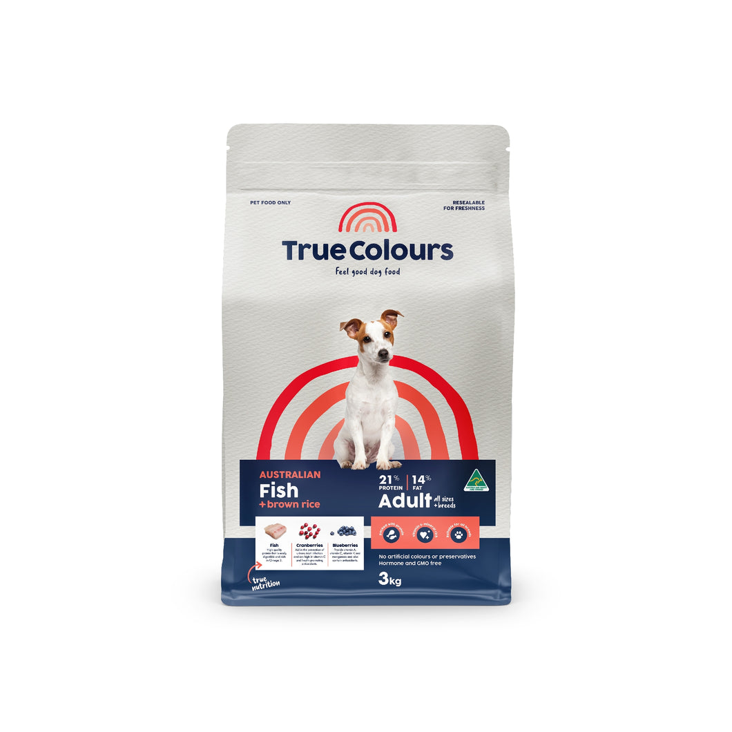 TRUE COLOURS ADULT FISH & BROWN RICE 3KG