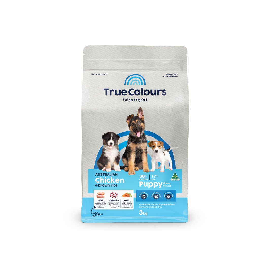 TRUE COLOURS PUPPY CHICKEN & BROWN RICE 3KG