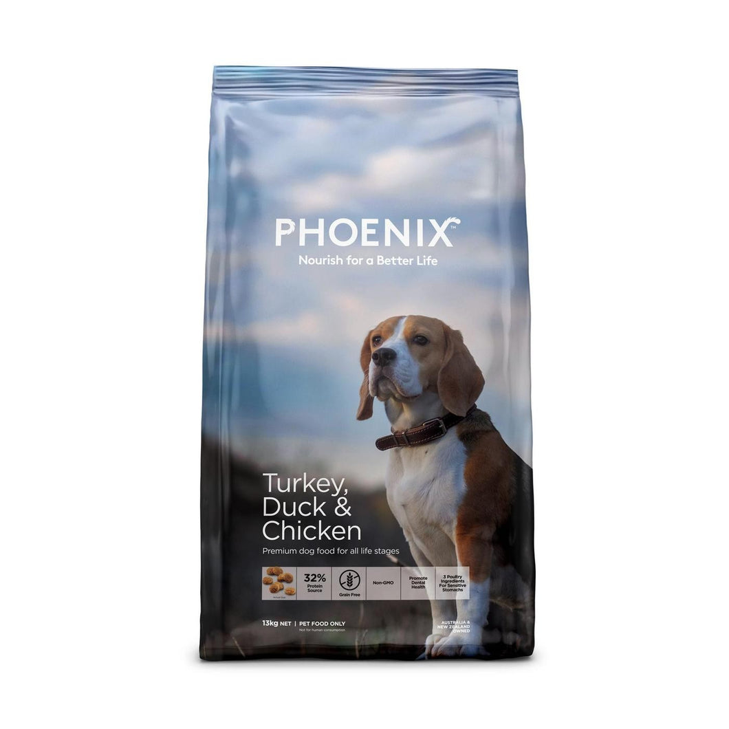 PHOENIX DOG TURKEY, CHICKEN & DUCK 13KG