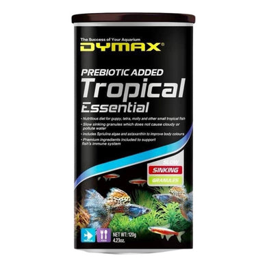 DYMAX TROPICAL ESSENTIAL 120G SINKING GRANULES