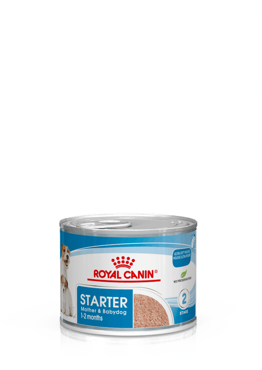 Pack of ROYAL CANIN DOG WET MOTHER BABYDOG STARTER MOUSSE 195G