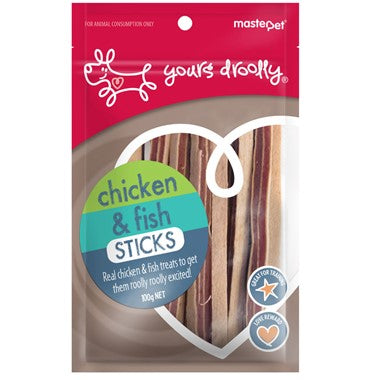 YOURS DROOLLY CHICKEN & FISH STICKS 100G
