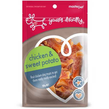 YOURS DROOLLY CHICKEN & SWEET POTATO 110G