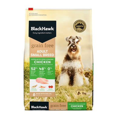 BLACK HAWK GRAIN FREE CHICKEN SM BREED 7KG