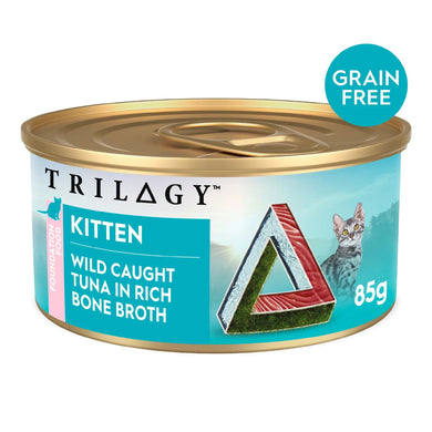 TRILOGY BONE BROTH KITTEN TUNA 85G