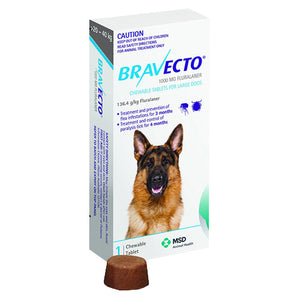 BRAVECTO 1TAB LG DOG BLU